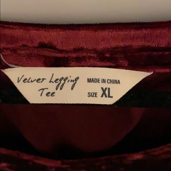 Velvet legging tee - Picture 2 of 2